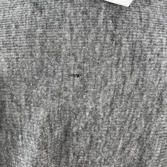 Helmut Lang Gray Cardigan Sweater Micro Modal Open Front Long Sleeve FLAW - Picture 7 of 11